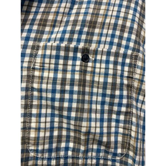 Johnnie-O Mens Shirt Mens Blue Plaid Medium Hangin' Out Long Sleeve Button Up - Picture 8 of 8